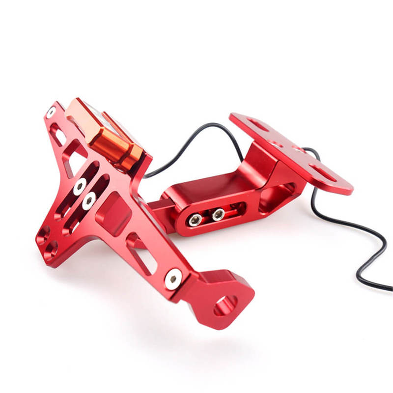 Universal Motorcycle Accessories CNC Adjustable License Plate Holder Fender Eliminator Bracket For Harley Honda Yamaha Suzuki Kawasaki Hyosung Victory Indian Bsa Triumph Aprilla Vespa