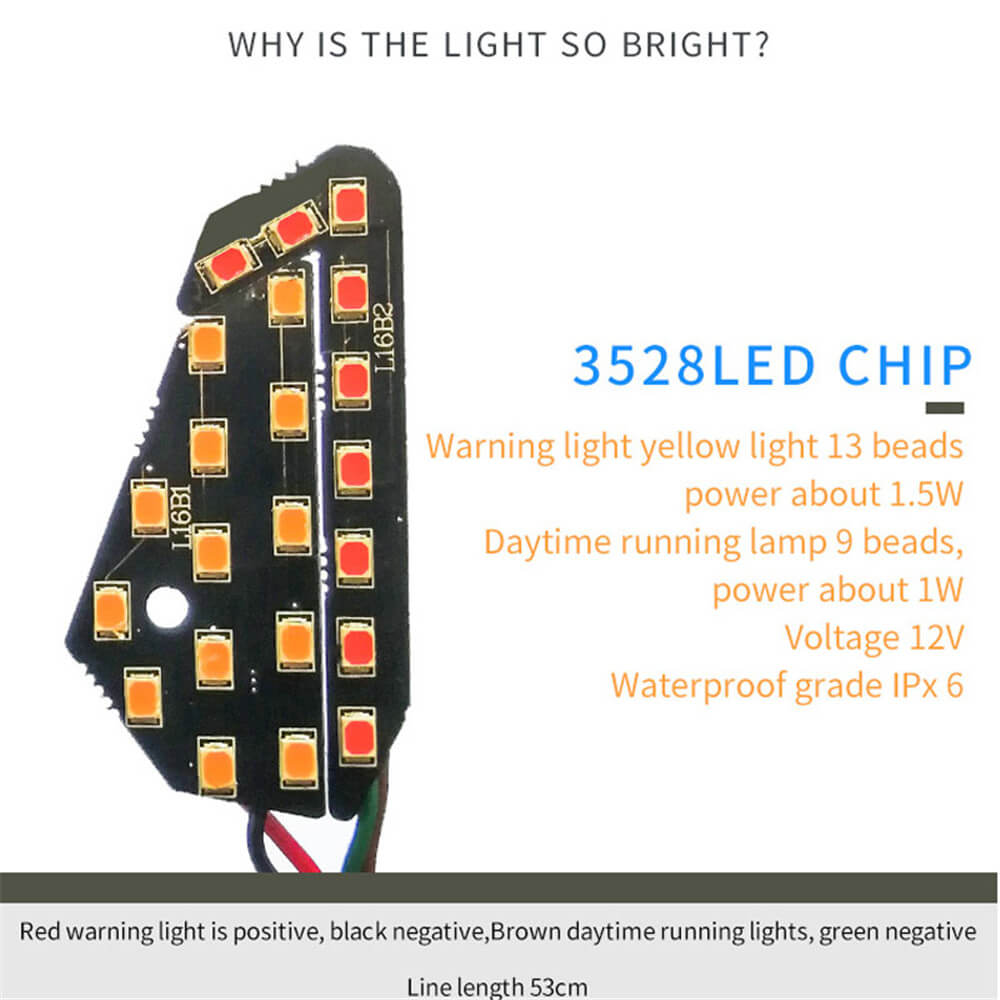 Motorcycle 2Pcs LED Turn Signal Light 12V Turn Signals Indicators Universal Blinkers Flashers Two Colors