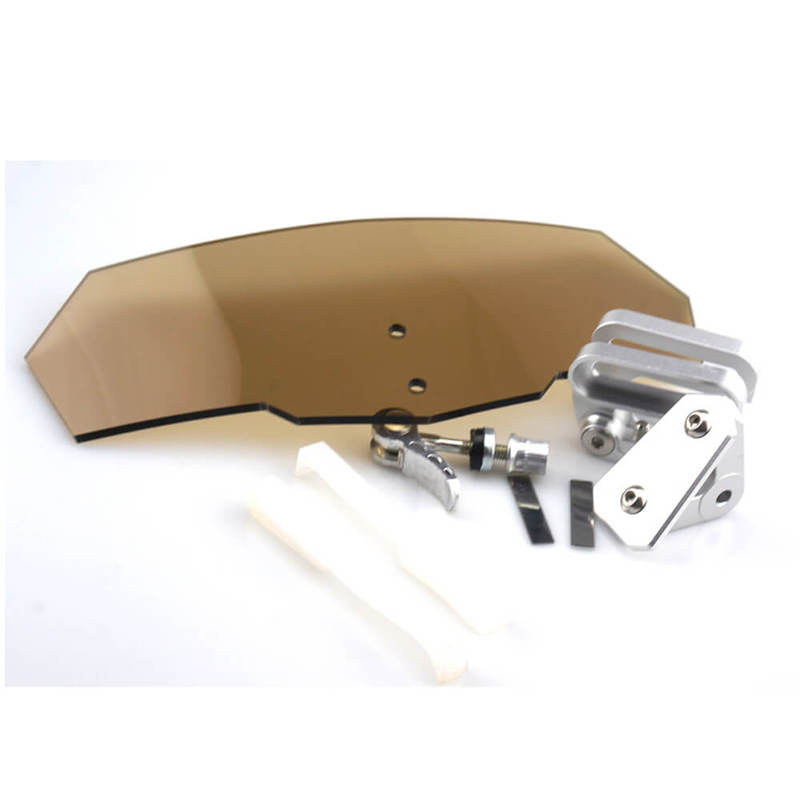 Universal Motorcycle Adjustable Windshield Windscreen High Screen For Honda Yamaha Suzuki Kawasaki BMW Ducati Benelli KTM Triumph