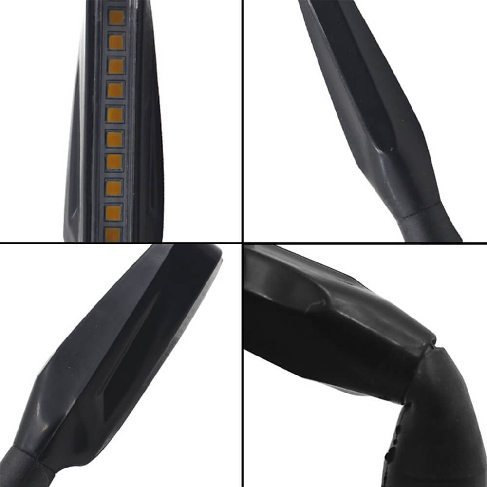 Motorcycle 4Pcs Turn Signal Light LED Flowing Tail Light Flexible Lamp Flashing Blinker Motorbike Accessories