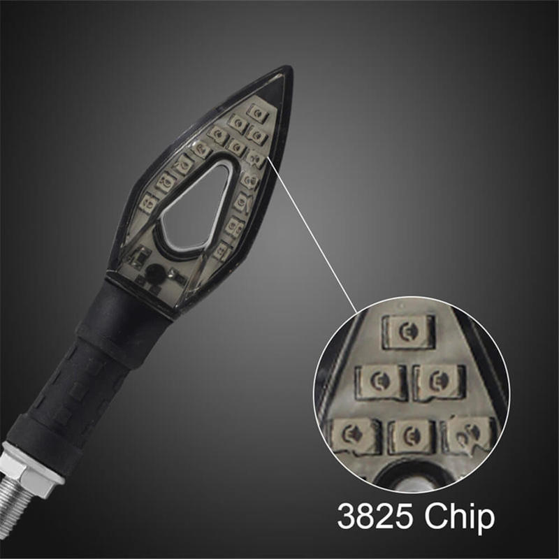 Motorcycle 4Pcs Turn Signal Light LED Flowing Tail Light Flexible Lamp Flashing Blinker Motorbike Accessories