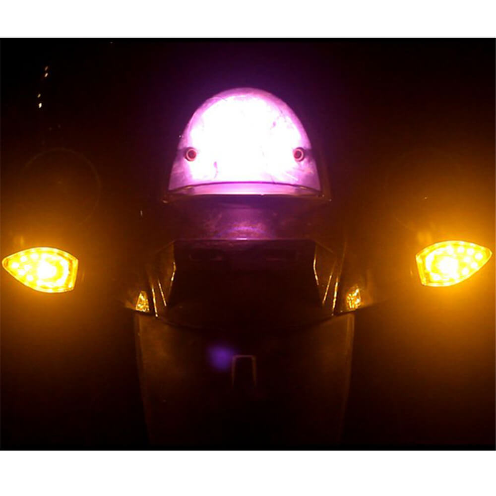Motorcycle 4Pcs LED Turn Signal Light 12V Turn Signals Indicators Universal Blinkers Flashers