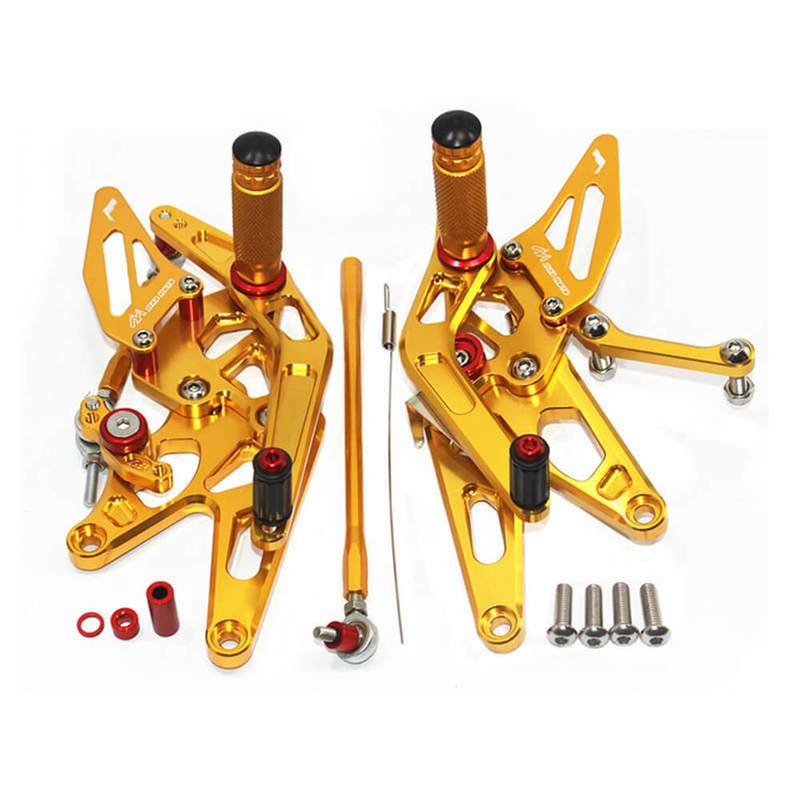 Rearsets Foot Pegs CNC Motorcycle Accessories Adjustable Rear Set FootPegs For Yamaha YZF R1 2004-2006