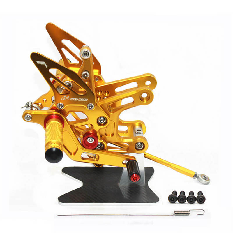 Rearsets Foot Pegs CNC Motorcycle Accessories Adjustable Rear Set FootPegs For Kawasaki ZX10R 2015
