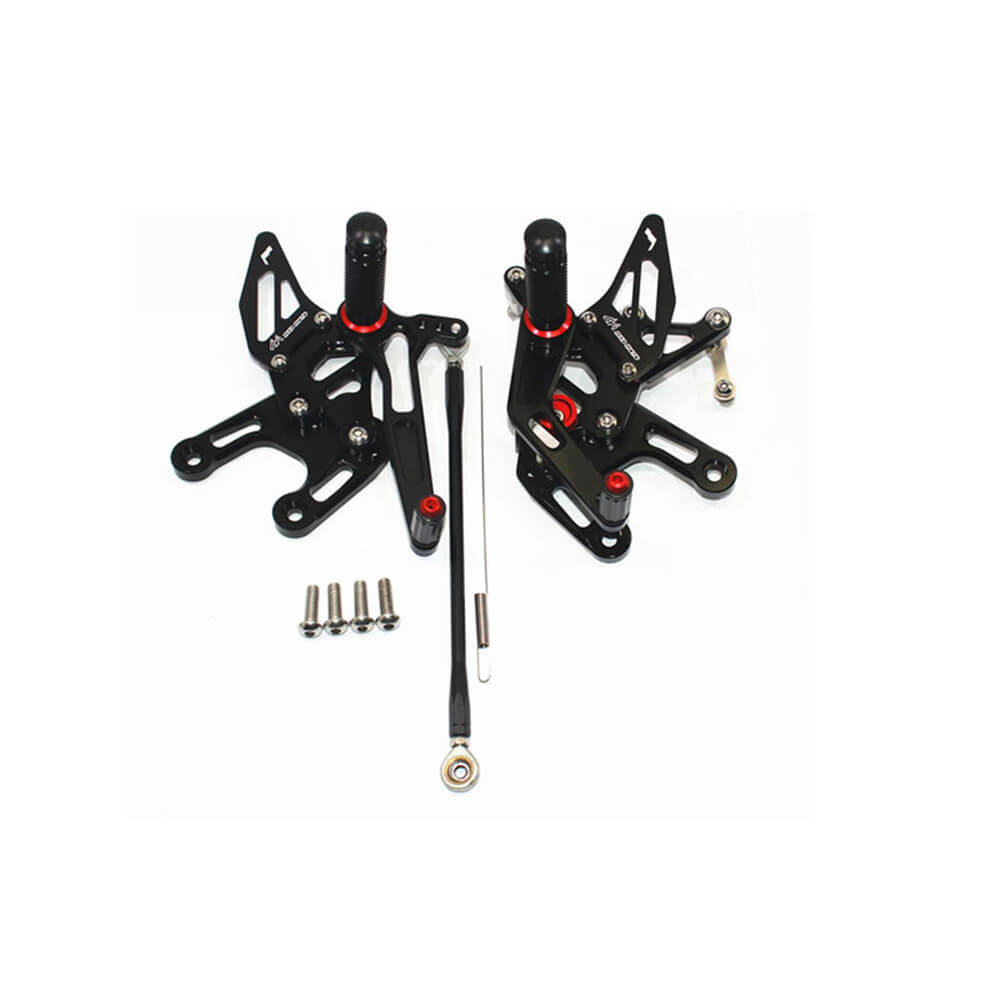 Rearsets Foot Pegs CNC Motorcycle Accessories Adjustable Rear Set FootPegs For Kawasaki ZX10R 2008-2010