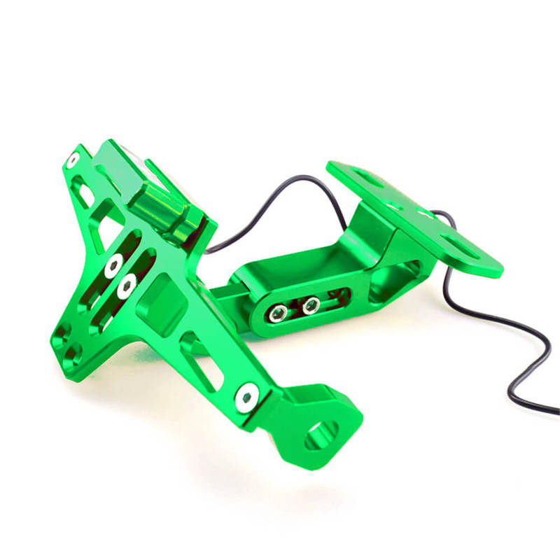 Universal Motorcycle Accessories CNC Adjustable License Plate Holder Fender Eliminator Bracket For Harley Honda Yamaha Suzuki Kawasaki Hyosung Victory Indian Bsa Triumph Aprilla Vespa