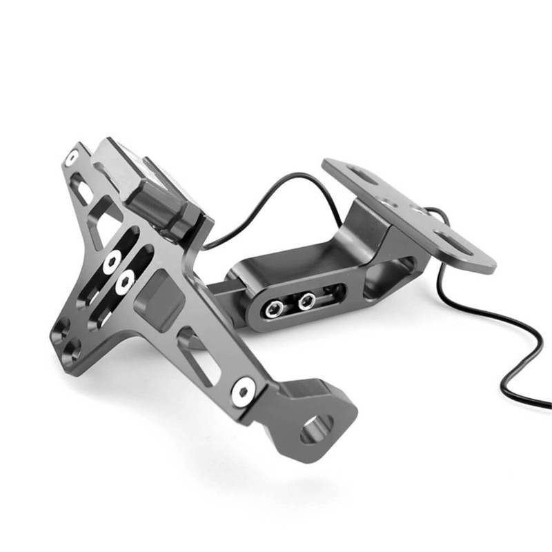 Universal Motorcycle Accessories CNC Adjustable License Plate Holder Fender Eliminator Bracket For Harley Honda Yamaha Suzuki Kawasaki Hyosung Victory Indian Bsa Triumph Aprilla Vespa