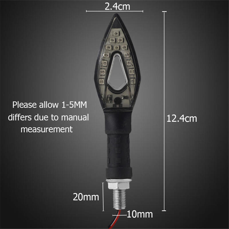 Motorcycle 4Pcs Turn Signal Light LED Flowing Tail Light Flexible Lamp Flashing Blinker Motorbike Accessories