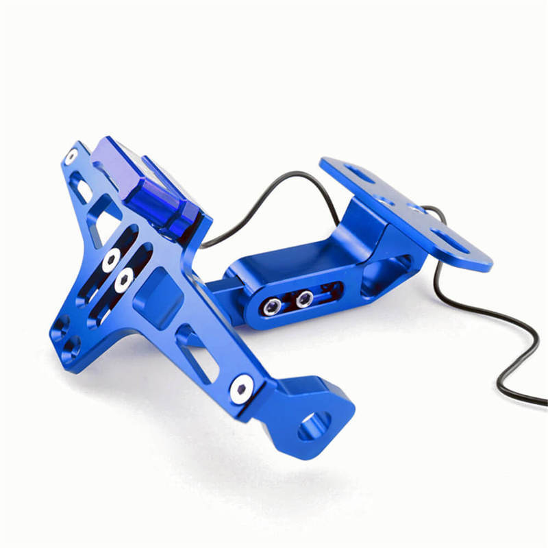 Universal Motorcycle Accessories CNC Adjustable License Plate Holder Fender Eliminator Bracket For Harley Honda Yamaha Suzuki Kawasaki Hyosung Victory Indian Bsa Triumph Aprilla Vespa