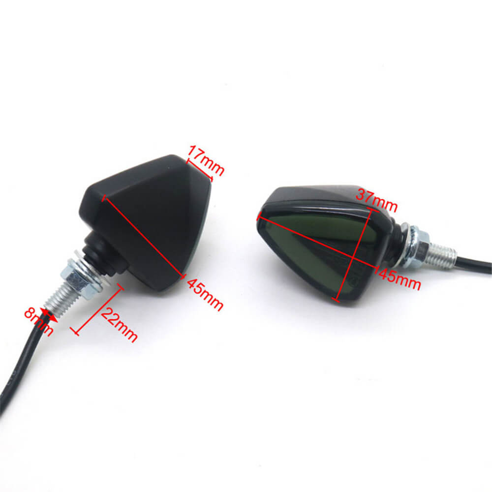 Motorcycle 2Pcs LED Turn Signal Light 12V Turn Signals Indicators Universal Blinkers Flashers Two Colors