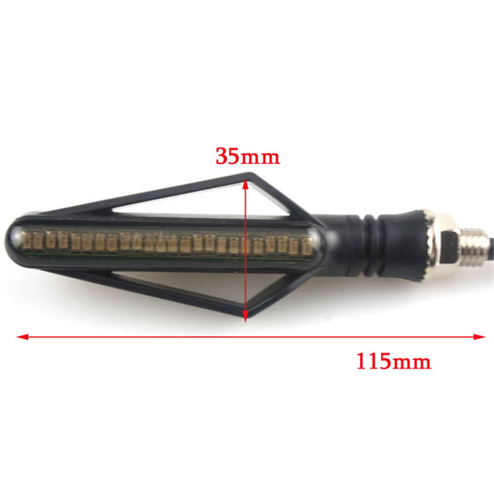 Motorcycle 4Pcs Turn Signal Light LED Flowing Tail Light Flexible Lamp Flashing Blinker Motorbike Accessories