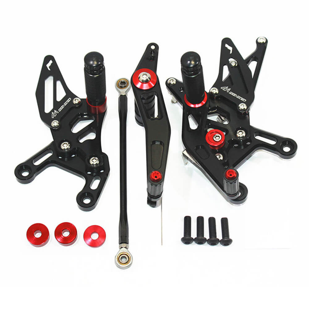 Rearsets Foot Pegs CNC Motorcycle Accessories Adjustable Rear Set FootPegs For Yamaha YZF R1 2009-2014