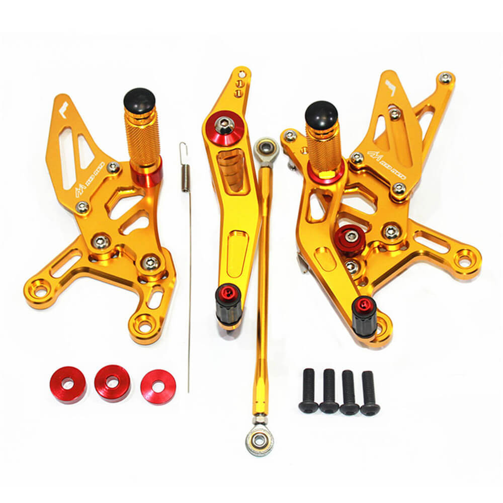 Rearsets Foot Pegs CNC Motorcycle Accessories Adjustable Rear Set FootPegs For Yamaha YZF R1 2009-2014