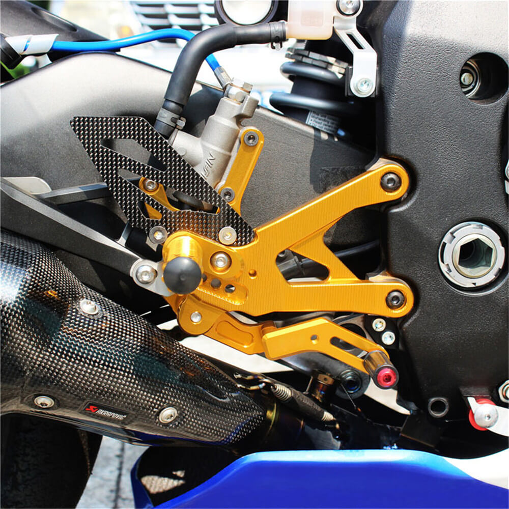 Rearsets Foot Pegs CNC Motorcycle Accessories Adjustable Rear Set FootPegs For Yamaha YZF R1 2015