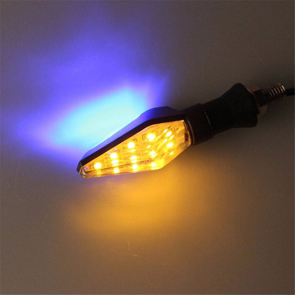 Motorcycle 4Pcs LED Turn Signal Light 12V Turn Signals Indicators Universal Blinkers Flashers Two Colors