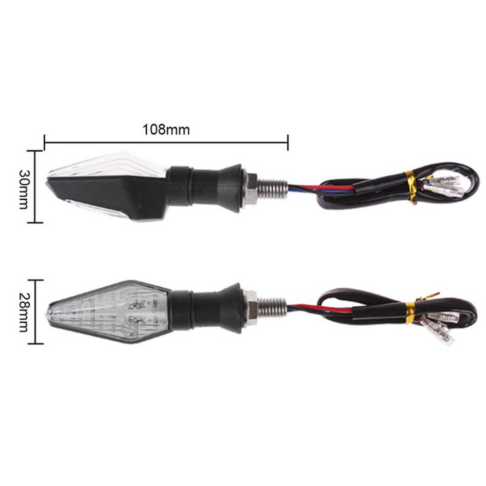 Motorcycle 4Pcs LED Turn Signal Light 12V Turn Signals Indicators Universal Blinkers Flashers Two Colors