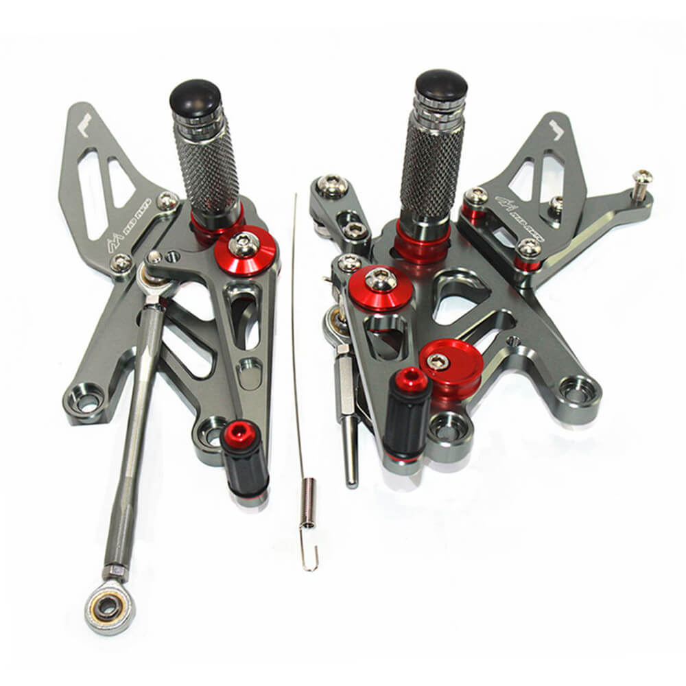 Rearsets Foot Pegs CNC Motorcycle Accessories Adjustable Rear Set FootPegs For Aprila RSV4 2013-2016