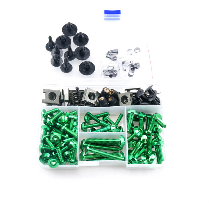 New bolt head design Universal Motorcycle Aluminium Body Fairing Bolt Kit Complete Body Screws For Honda Yamaha Suzuki Kawasaki BMW Ducati Benelli KTM Triumph