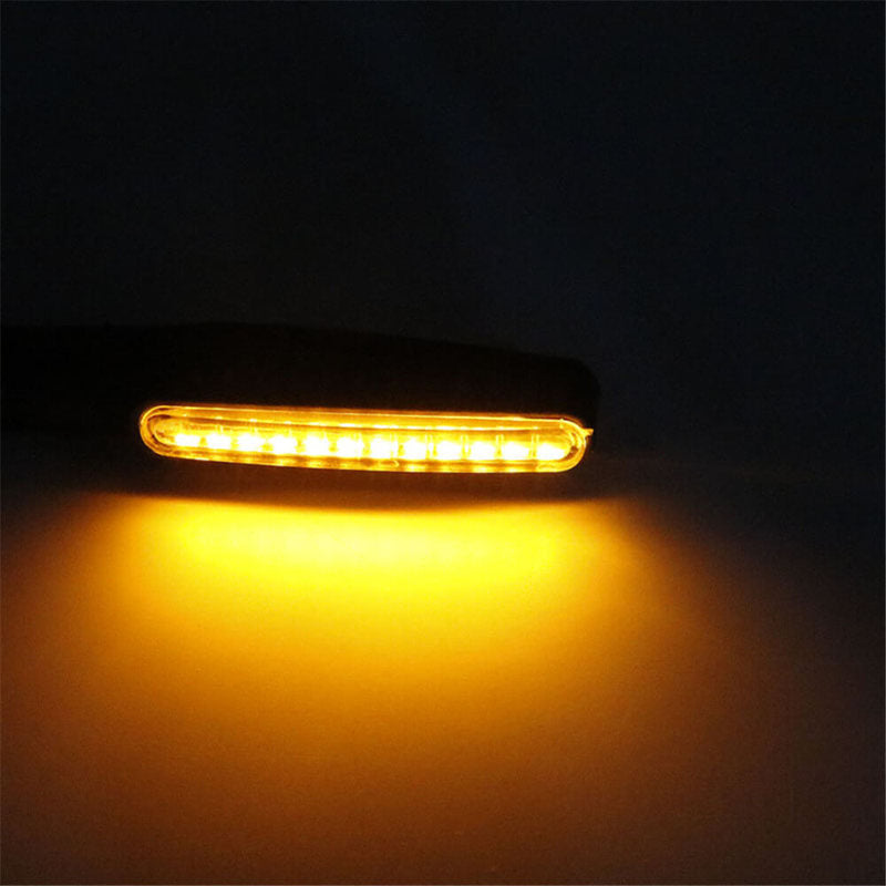 Motorcycle 4Pcs Turn Signal Light LED Flowing Tail Light Flexible Lamp Flashing Blinker Motorbike Accessories