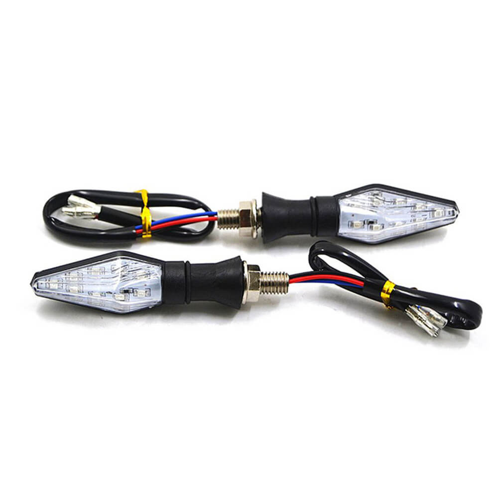 Motorcycle 4Pcs LED Turn Signal Light 12V Turn Signals Indicators Universal Blinkers Flashers Two Colors