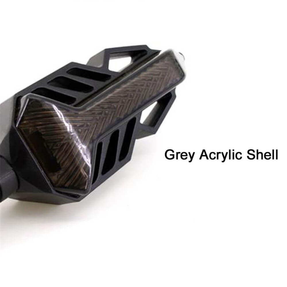 Motorcycle 2Pcs Turn Signal Light LED Flowing Tail Light Flexible Lamp Flashing Blinker Motorbike Accessories