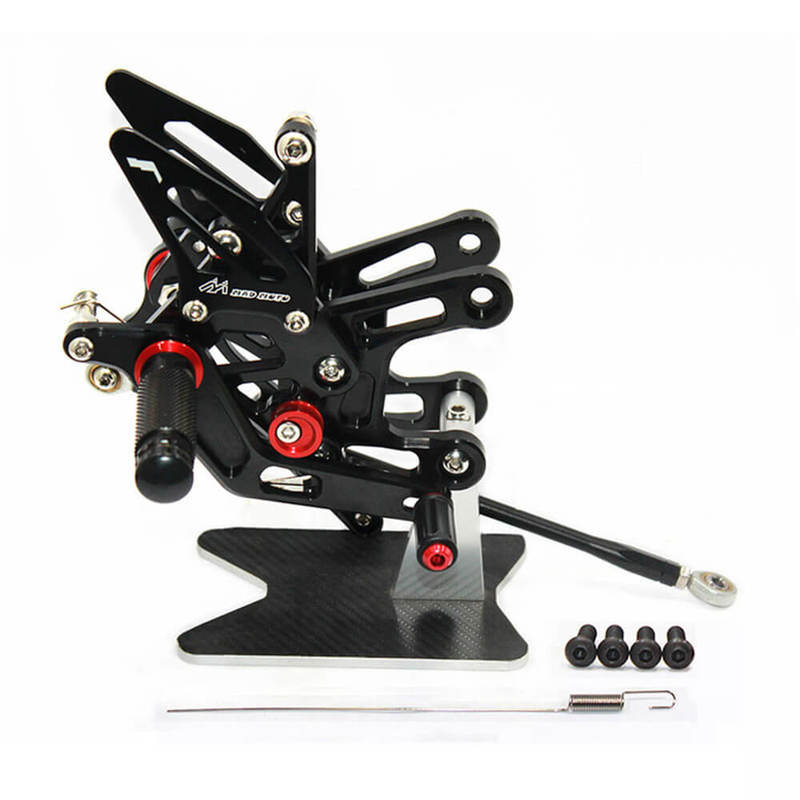 Rearsets Foot Pegs CNC Motorcycle Accessories Adjustable Rear Set FootPegs For Kawasaki ZX10R 2015