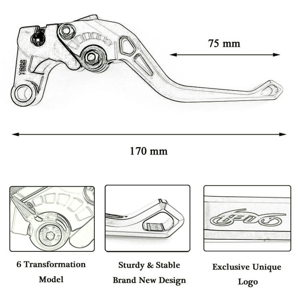 CNC Motorcycle Clutch Brake Lever For APRILIA RSV4