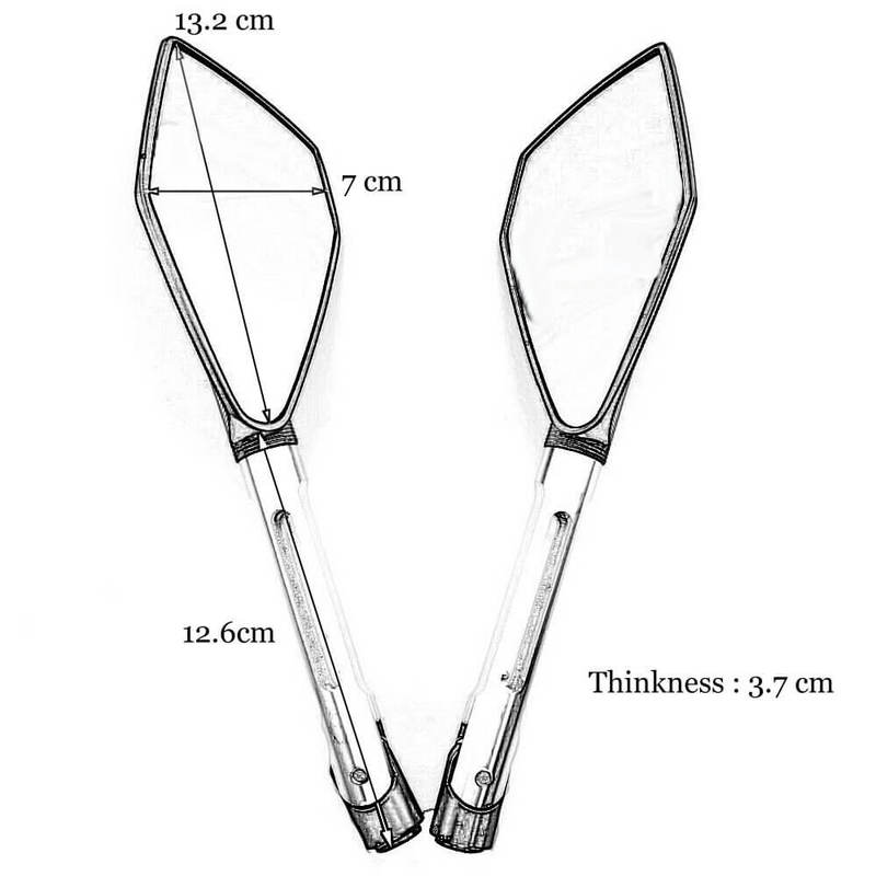 CNC Universal Motorcycle mirror side Rearview For Suzuki Kawasaki KTM Honda BMW Yamaha