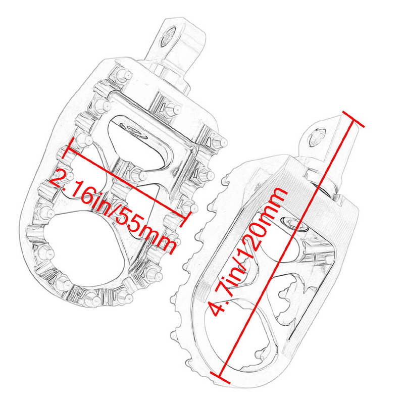 CNC Motorcycle Wide Foot Pegs Aluminum 360 degree Roating Adjustable Suitable for Harley Davidson Dyna Fatboy Iron 883 Sportster 883
