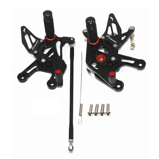 Rearsets Foot Pegs CNC Motorcycle Accessories Adjustable Rear Set FootPegs For Kawasaki ZX10R 2011-2014