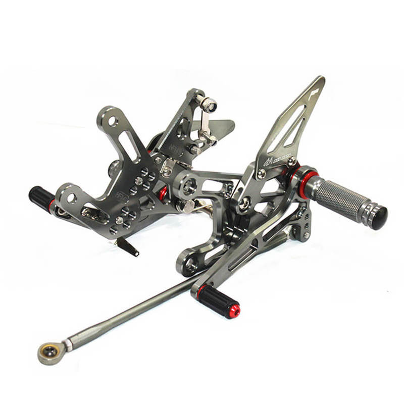 Rearsets Foot Pegs CNC Motorcycle Accessories Adjustable Rear Set FootPegs For Kawasaki ZX10R 2011-2014