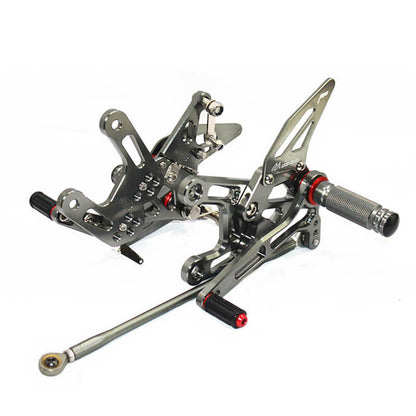 Rearsets Foot Pegs CNC Motorcycle Accessories Adjustable Rear Set FootPegs For Kawasaki ZX10R 2011-2014