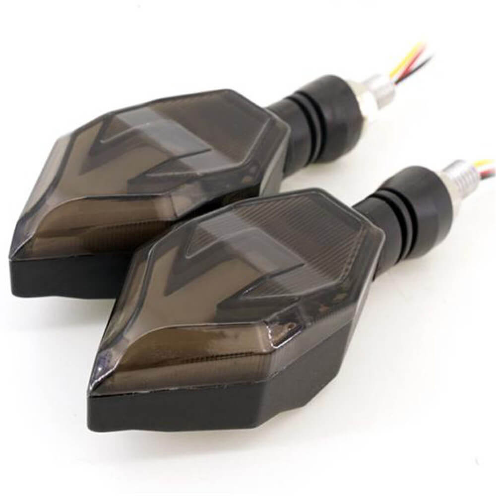 Motorcycle 2Pcs LED Turn Signal Light 12V Turn Signals Indicators Universal Blinkers Flashers