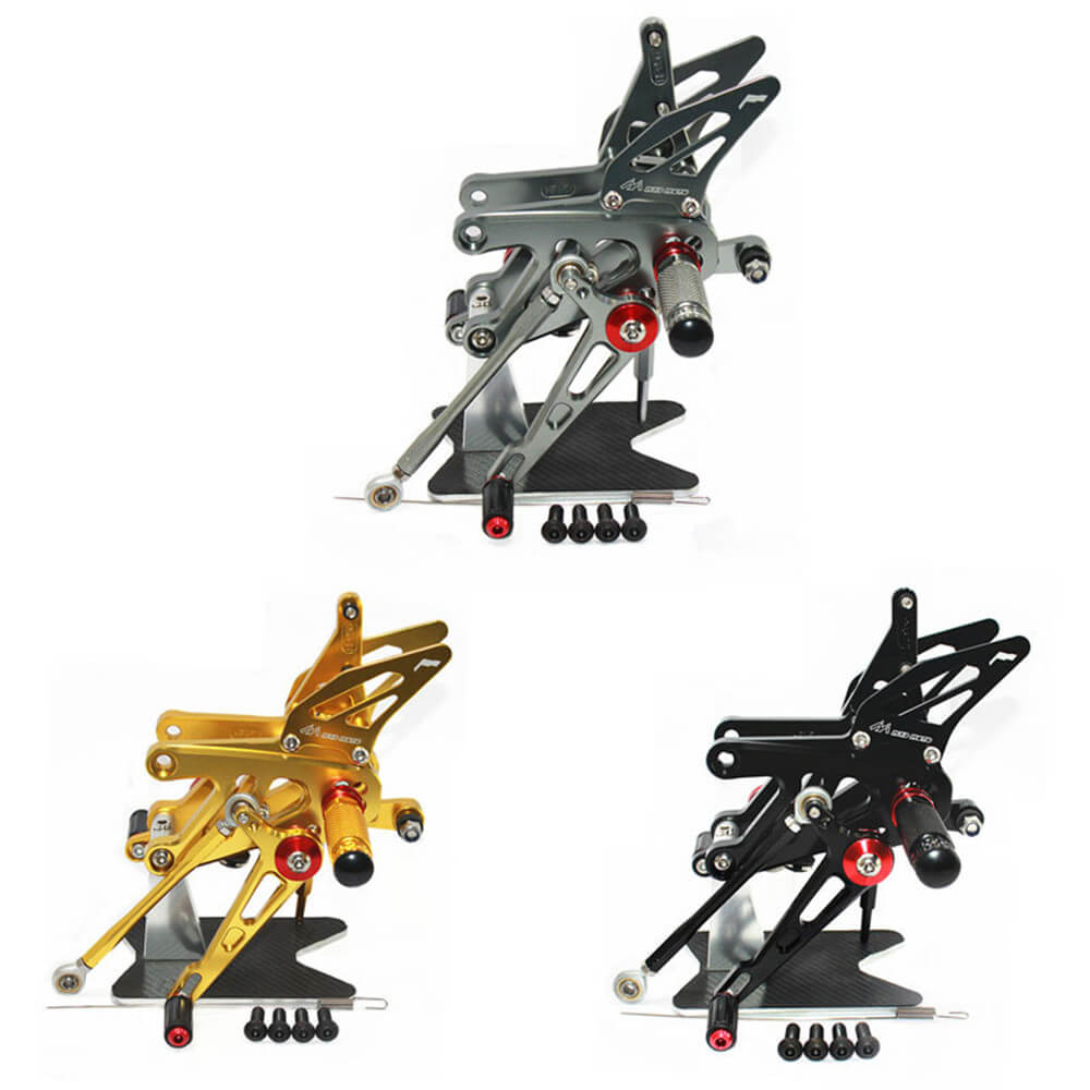 Rearsets Foot Pegs CNC Motorcycle Accessories Adjustable Rear Set FootPegs For Aprila RSV4 2013-2016