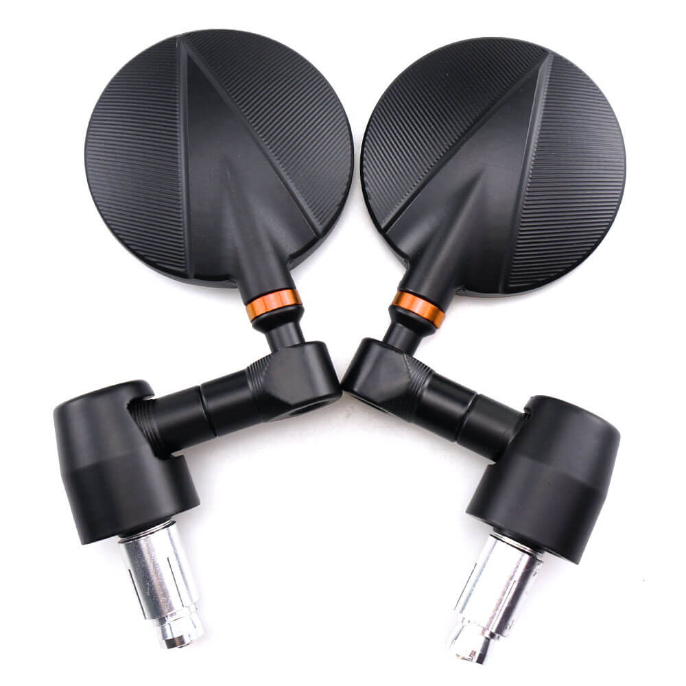 Universal Motorcycle CNC Aluminum Motorbike Rearview Rear view Mirror 7/8" Handle Bar End