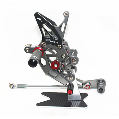 Rearsets Foot Pegs CNC Motorcycle Accessories Adjustable Rear Set FootPegs For Suzuki GSXR600 GSXR750 2011-2018