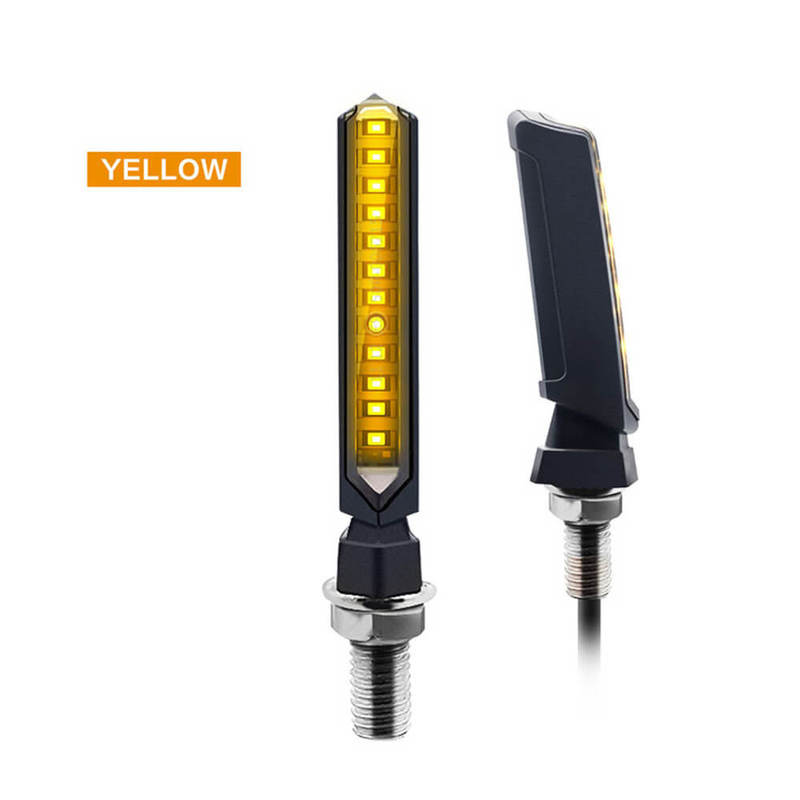 Motorcycle 4Pcs Turn Signal Light LED Flowing Tail Light Flexible Lamp Flashing Blinker Motorbike Accessories
