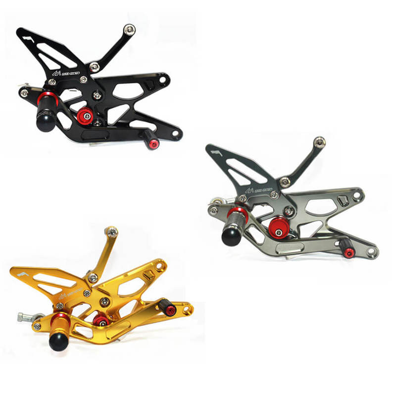 Rearsets Foot Pegs CNC Motorcycle Accessories Adjustable Rear Set FootPegs For Yamaha YZF R1 2004-2006