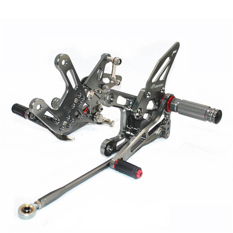 Rearsets Foot Pegs CNC Motorcycle Accessories Adjustable Rear Set FootPegs For Kawasaki ZX10R 2015