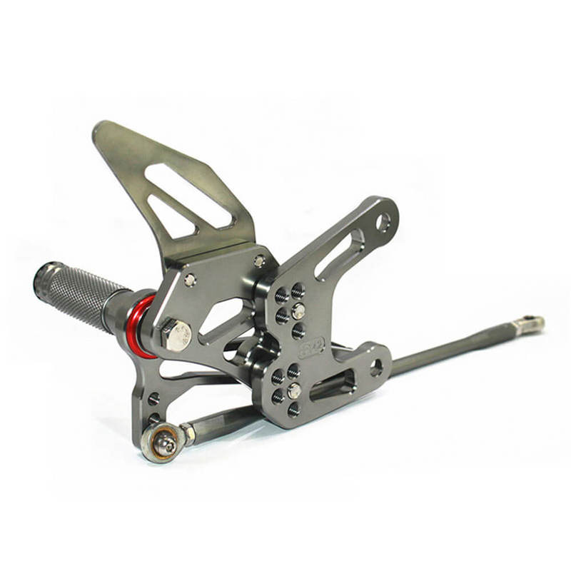 Rearsets Foot Pegs CNC Motorcycle Accessories Adjustable Rear Set FootPegs For Kawasaki ZX10R 2011-2014