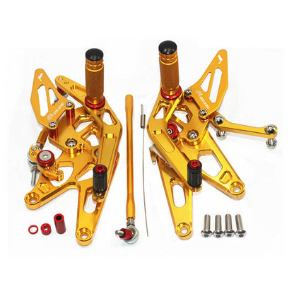 Rearsets Foot Pegs CNC Motorcycle Accessories Adjustable Rear Set FootPegs For Yamaha YZF R1 2004-2006