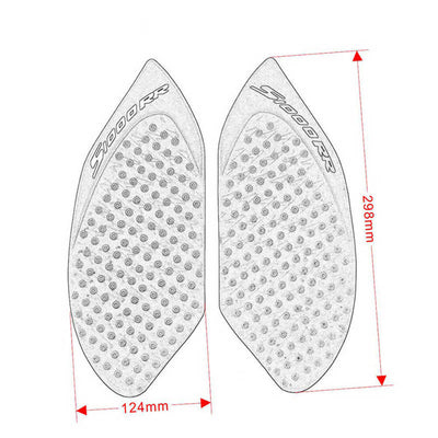 Motorcycle Waterproof Rubber 3D Fuel Gas Tank Side Pad Cover Knee Protection For BMW S1000RR 2010 2011 2012 2013 2014 2015