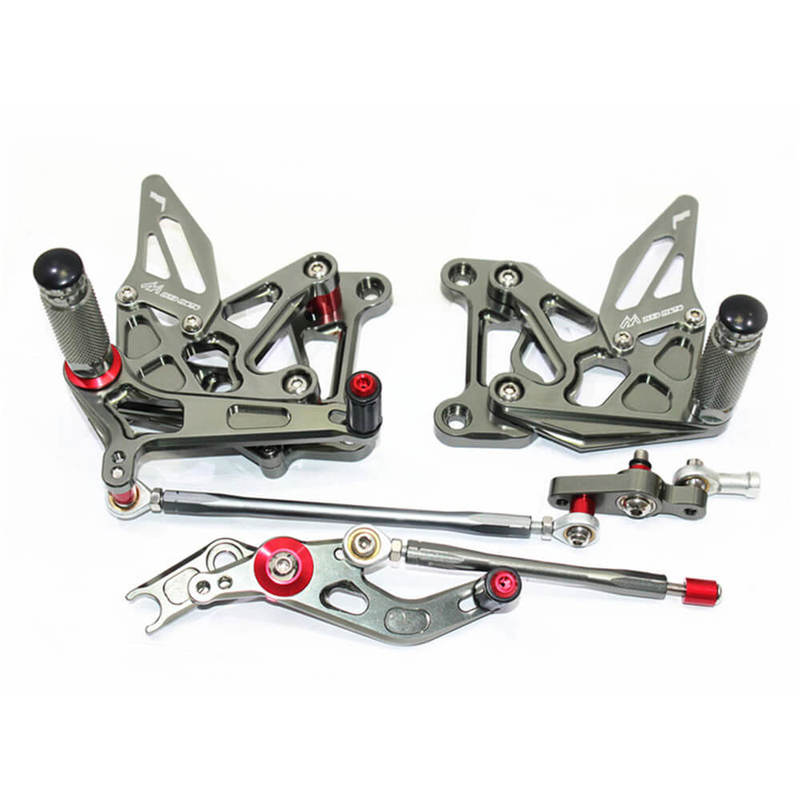 Rearsets Foot Pegs CNC Motorcycle Accessories Adjustable Rear Set FootPegs For MV Agusta F3 675/800 2012-2017