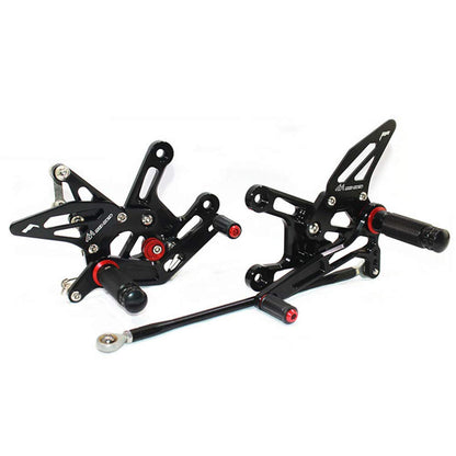 Motorcycle Accessories Adjustable Rear Set FootPegs for Kawasaki ZX10R 2011-2014 motorcycle rearsets for tall riders