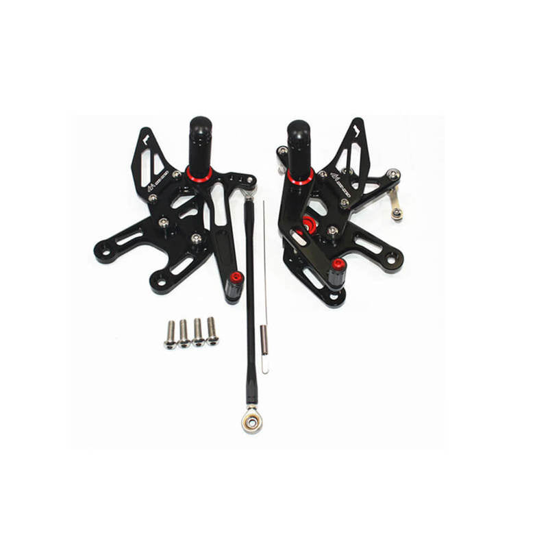 Rearsets Foot Pegs CNC Motorcycle Accessories Adjustable Rear Set FootPegs For Kawasaki ZX10R 2008-2010