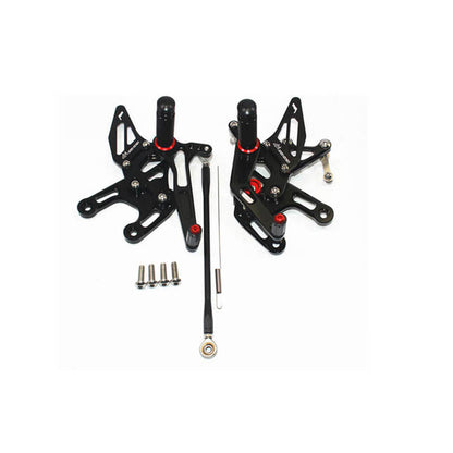Rearsets Foot Pegs CNC Motorcycle Accessories Adjustable Rear Set FootPegs For Kawasaki ZX10R 2008-2010
