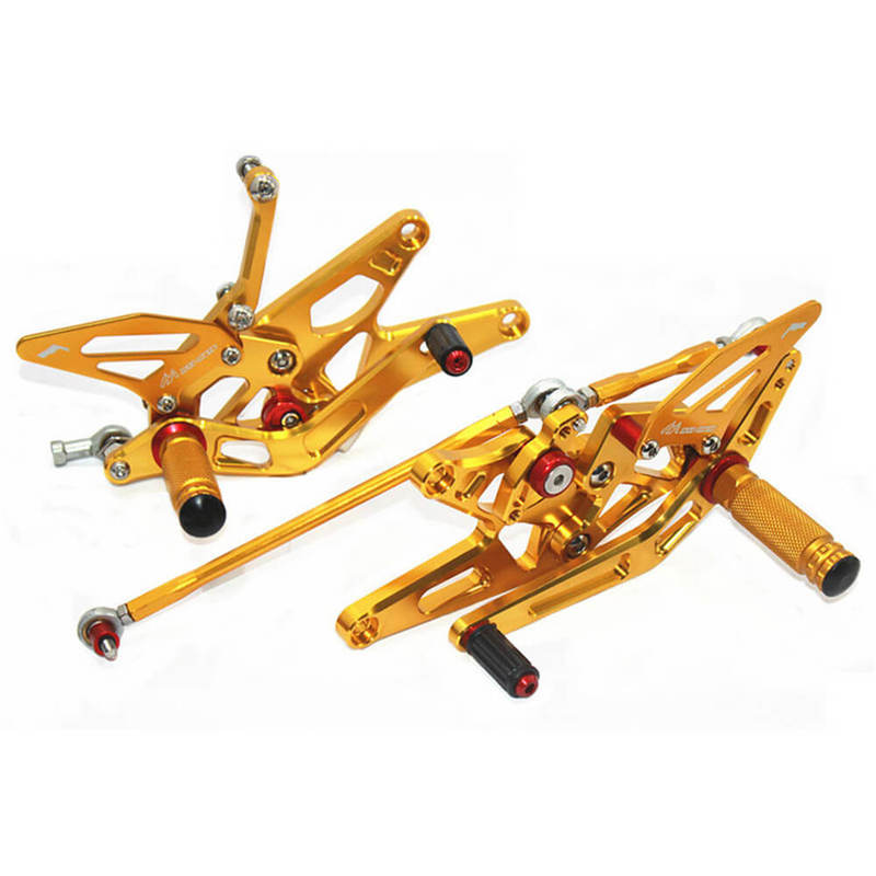 Rearsets Foot Pegs CNC Motorcycle Accessories Adjustable Rear Set FootPegs For Yamaha YZF R1 2004-2006