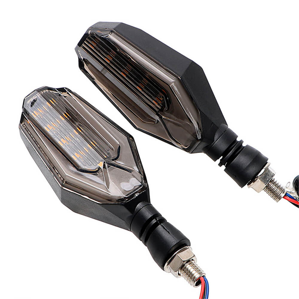 Motorcycle 2Pcs LED Turn Signal Light 12V Turn Signals Indicators Universal Blinkers Flashers Two Colors
