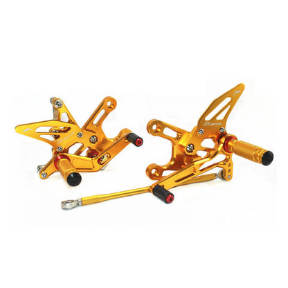 Rearsets Foot Pegs CNC Motorcycle Accessories Adjustable Rear Set FootPegs For Kawasaki ZX10R 2008-2010