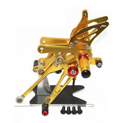 Rearsets Foot Pegs CNC Motorcycle Accessories Adjustable Rear Set FootPegs For Aprila RSV4 2013-2016